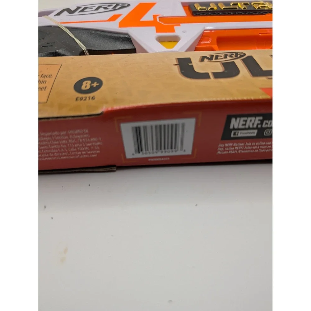 Nerf Ultra Four Blaster‎ Toy Gun Orange White Single Shot Up to 120ft